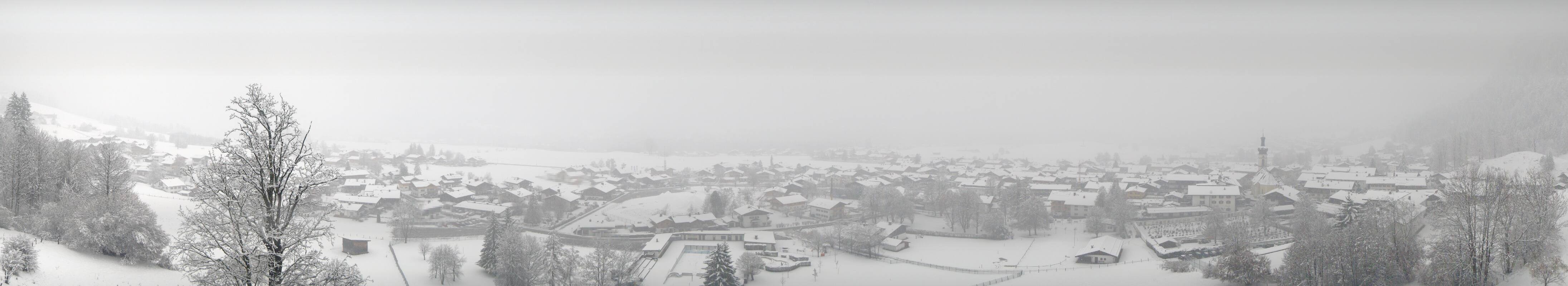 Archiv Foto Webcam Panoramablick auf das Dorf Reit im Winkl