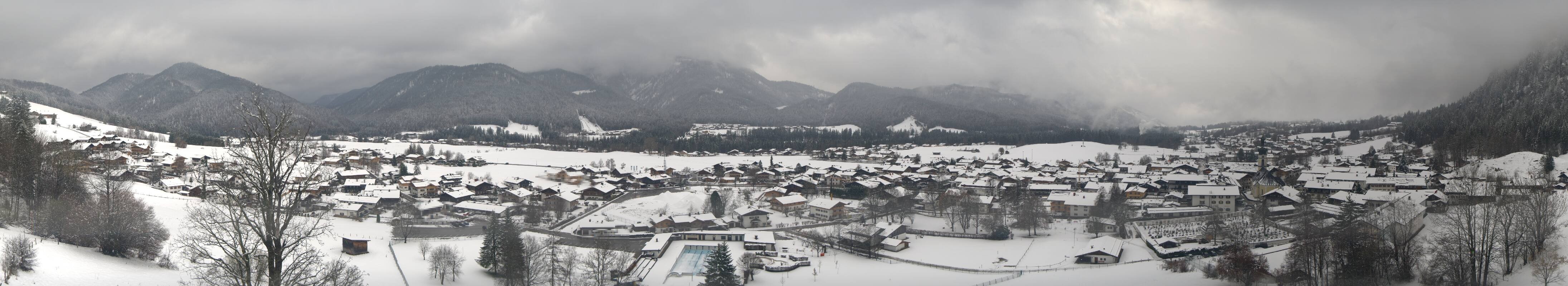 Archiv Foto Webcam Panoramablick auf das Dorf Reit im Winkl
