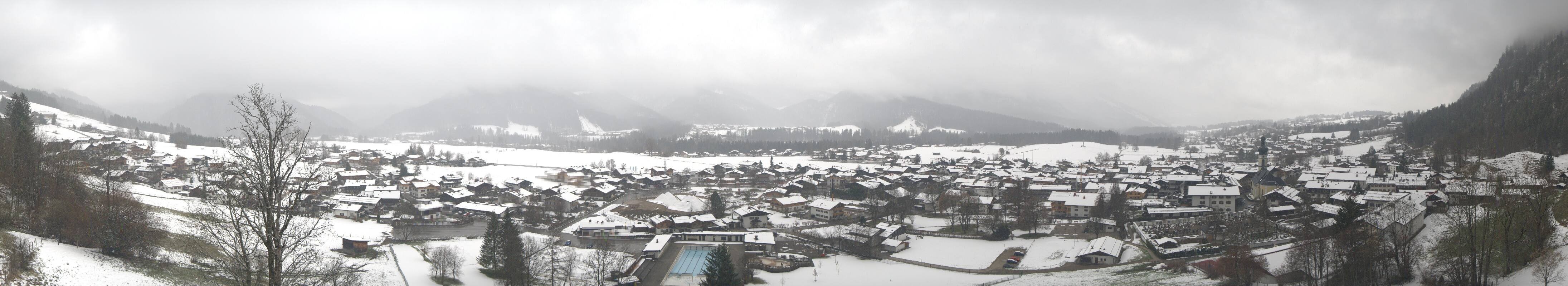 Archiv Foto Webcam Panoramablick auf das Dorf Reit im Winkl