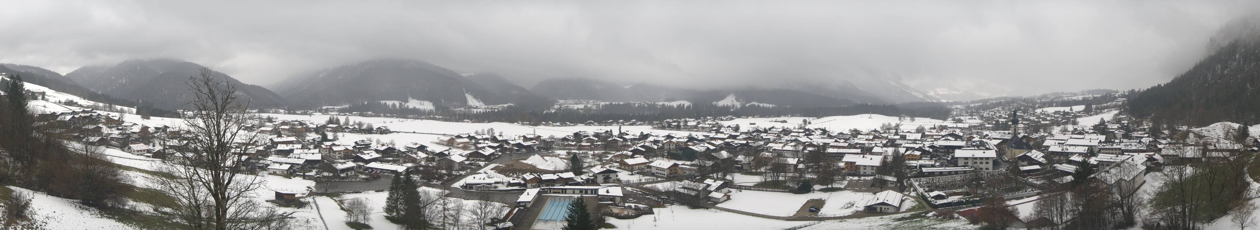 Archiv Foto Webcam Panoramablick auf das Dorf Reit im Winkl