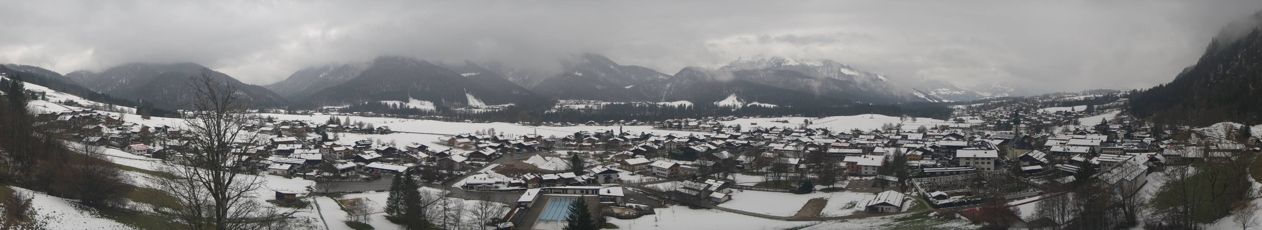 Archiv Foto Webcam Panoramablick auf das Dorf Reit im Winkl