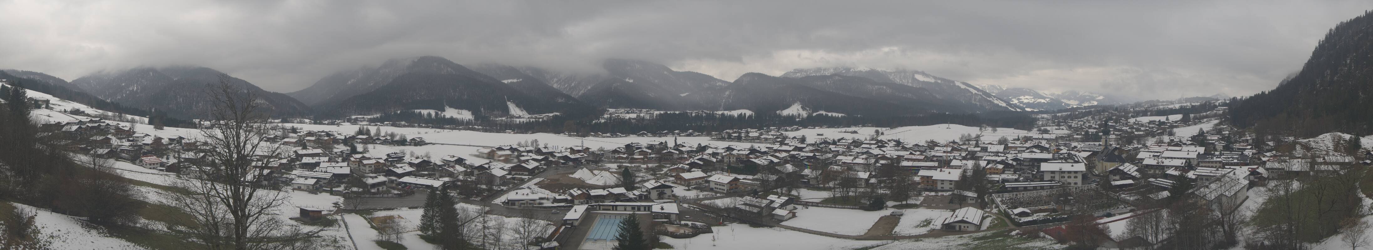 Archiv Foto Webcam Panoramablick auf das Dorf Reit im Winkl