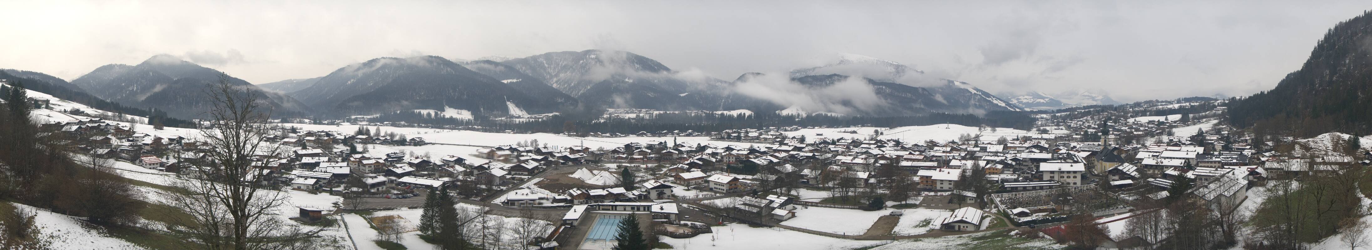 Archiv Foto Webcam Panoramablick auf das Dorf Reit im Winkl