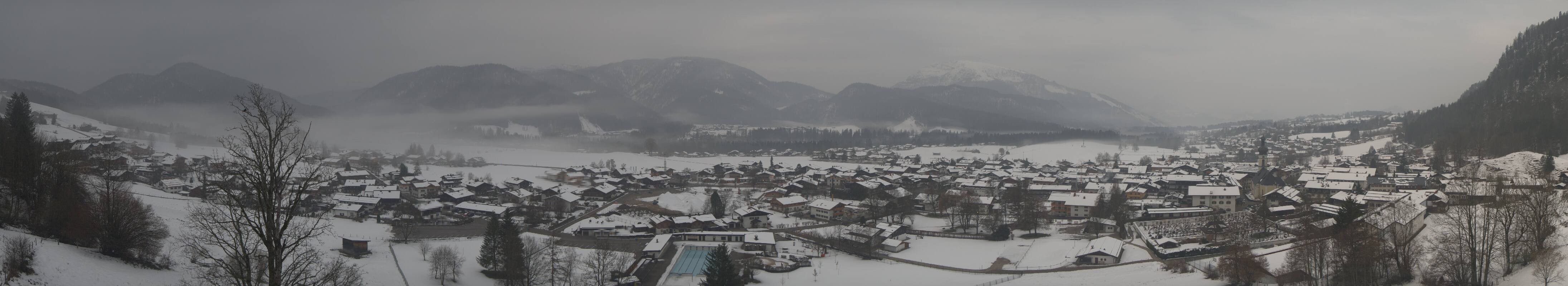 Archiv Foto Webcam Panoramablick auf das Dorf Reit im Winkl