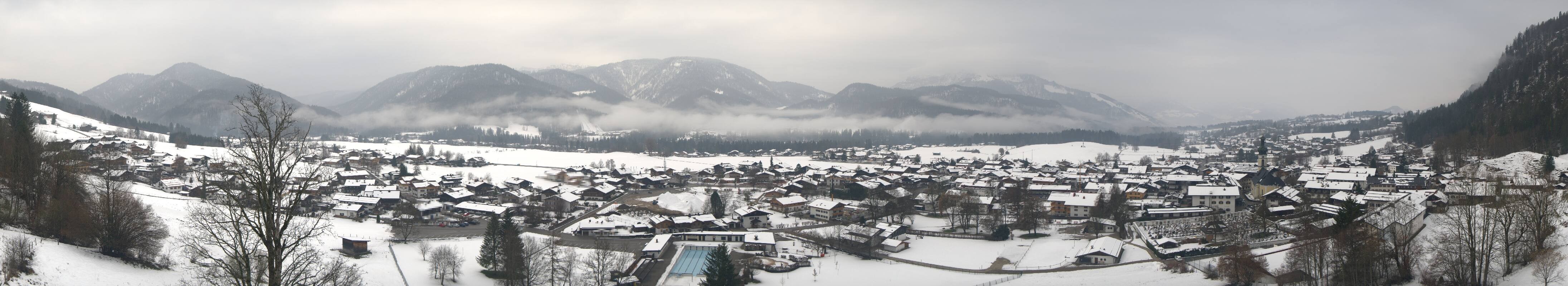 Archiv Foto Webcam Panoramablick auf das Dorf Reit im Winkl