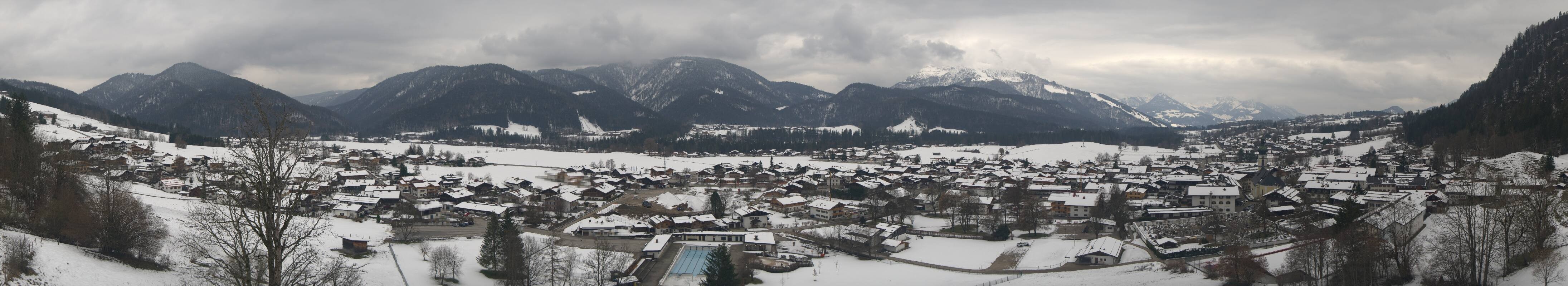 Archiv Foto Webcam Panoramablick auf das Dorf Reit im Winkl