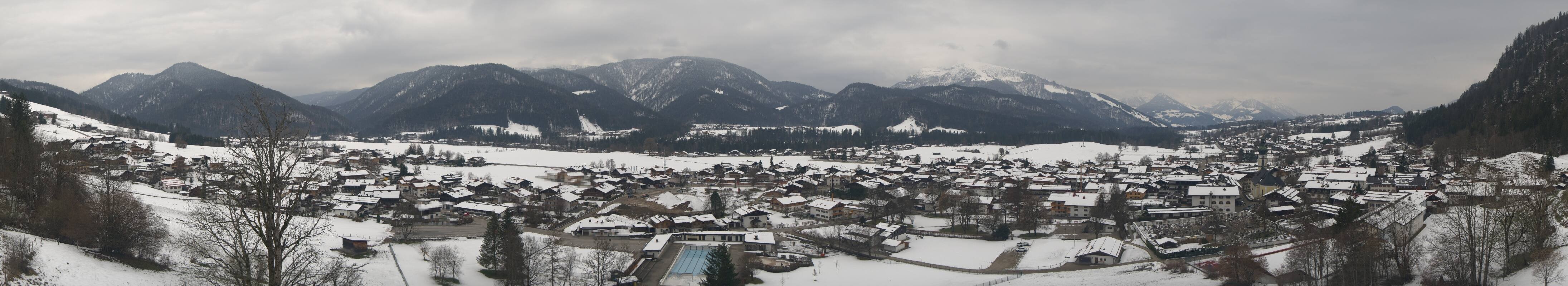 Archiv Foto Webcam Panoramablick auf das Dorf Reit im Winkl