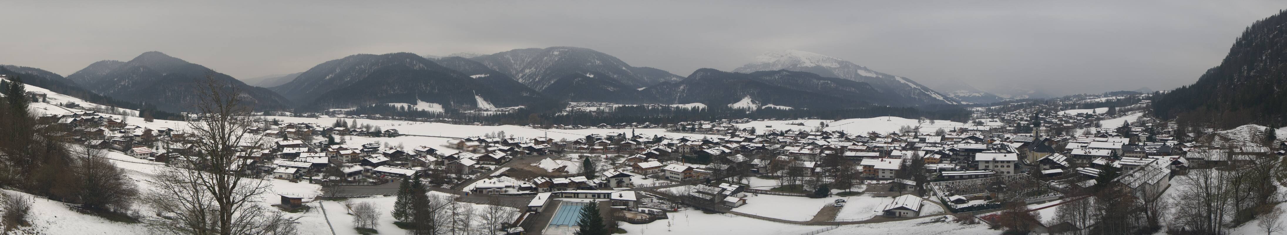 Archiv Foto Webcam Panoramablick auf das Dorf Reit im Winkl