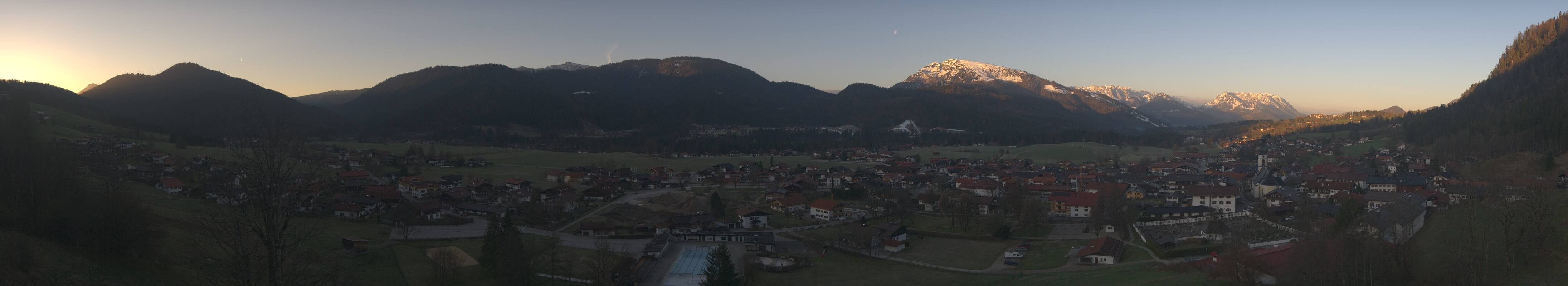 Archiv Foto Webcam Panoramablick auf das Dorf Reit im Winkl