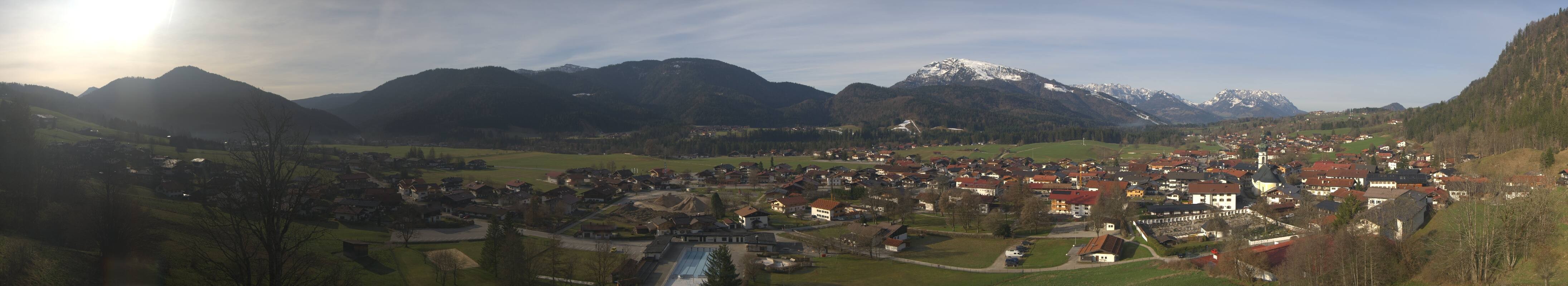Archiv Foto Webcam Panoramablick auf das Dorf Reit im Winkl