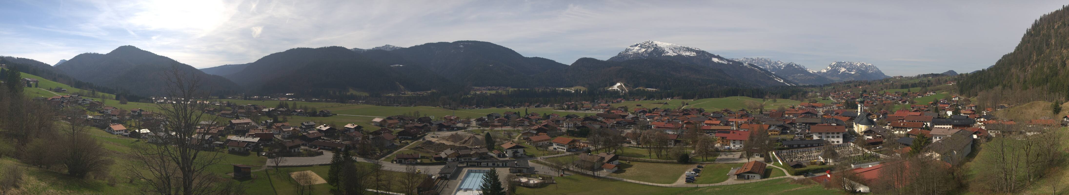 Archiv Foto Webcam Panoramablick auf das Dorf Reit im Winkl