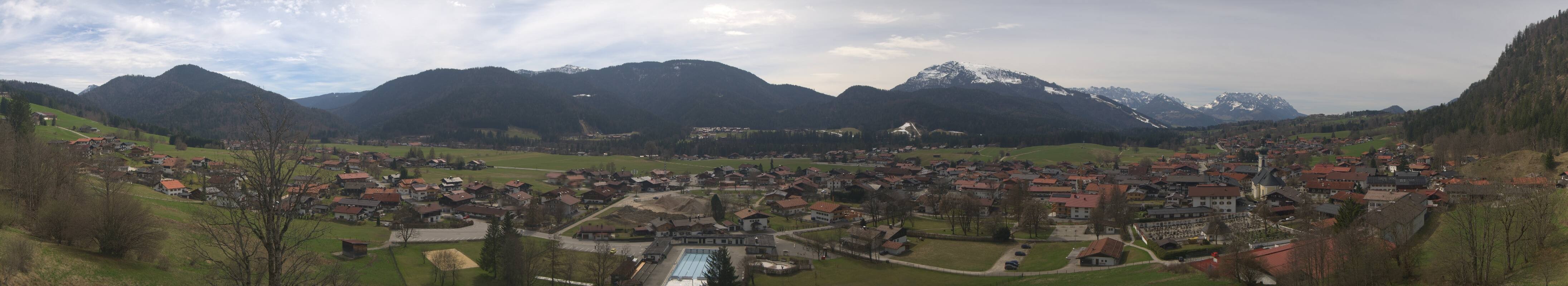 Archiv Foto Webcam Panoramablick auf das Dorf Reit im Winkl