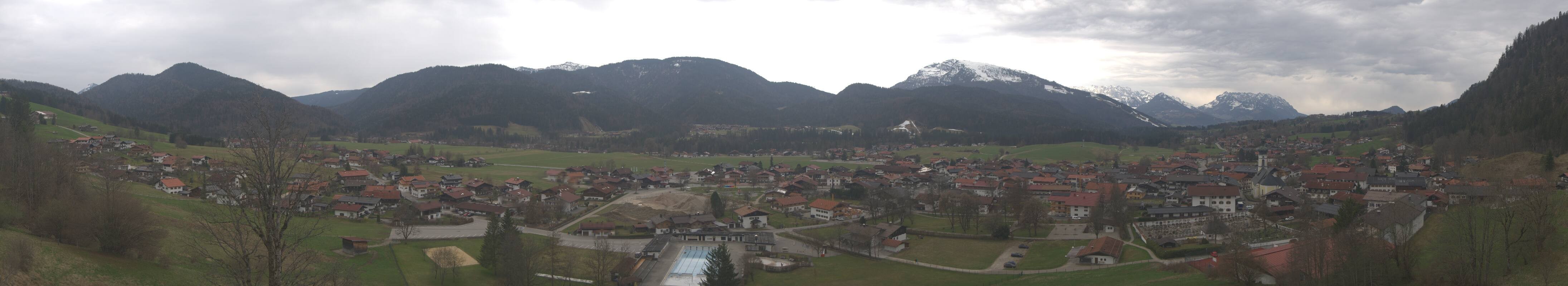 Archiv Foto Webcam Panoramablick auf das Dorf Reit im Winkl