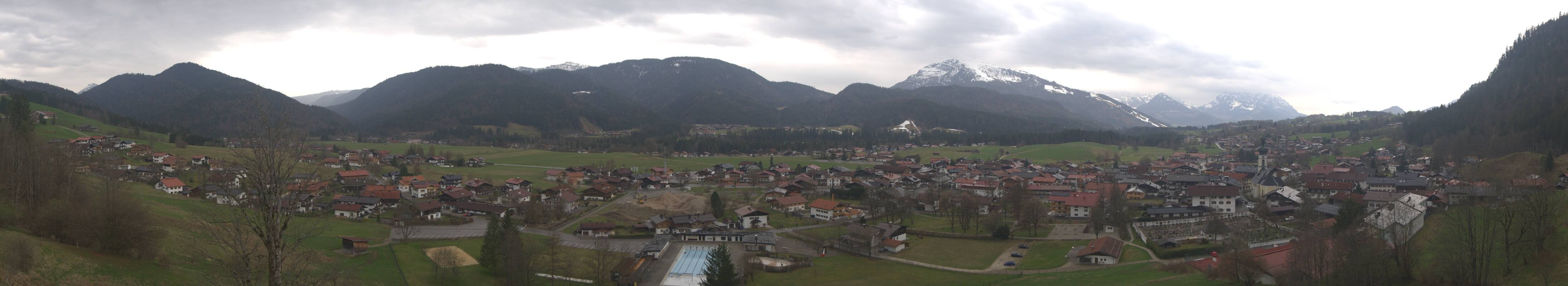Archiv Foto Webcam Panoramablick auf das Dorf Reit im Winkl