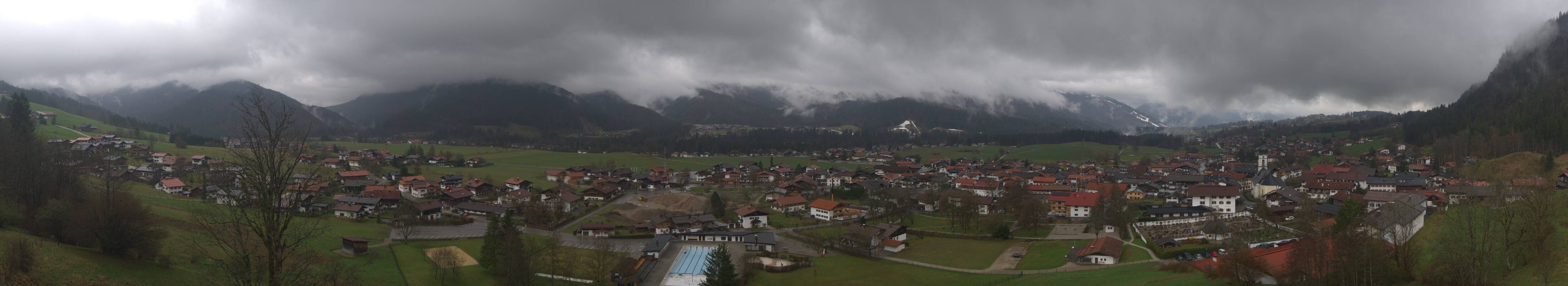Archiv Foto Webcam Panoramablick auf das Dorf Reit im Winkl
