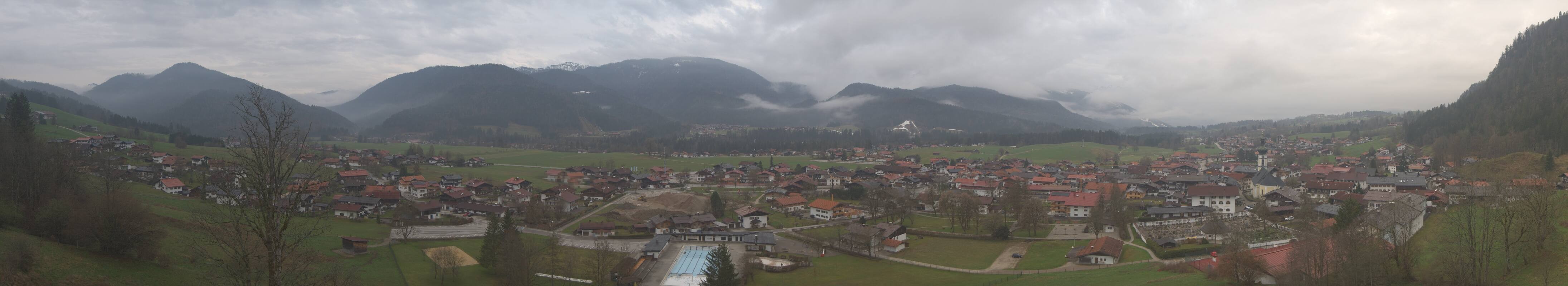 Archiv Foto Webcam Panoramablick auf das Dorf Reit im Winkl