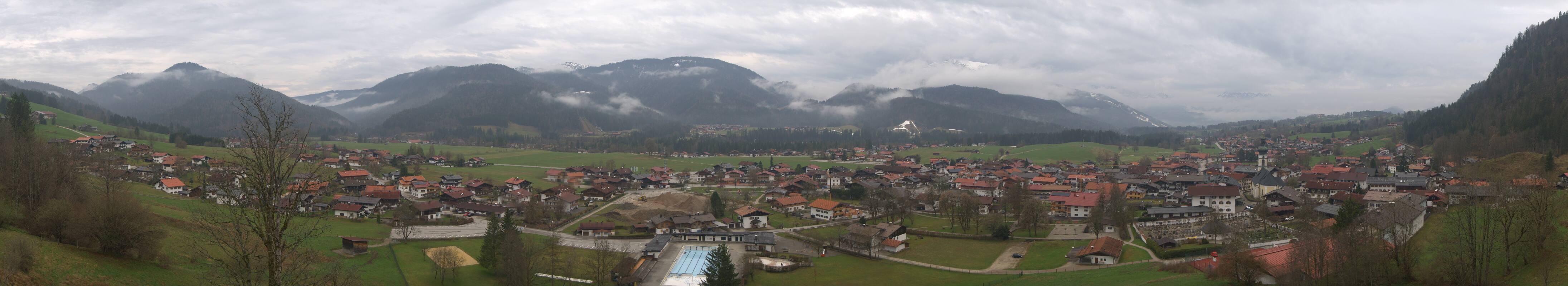 Archiv Foto Webcam Panoramablick auf das Dorf Reit im Winkl