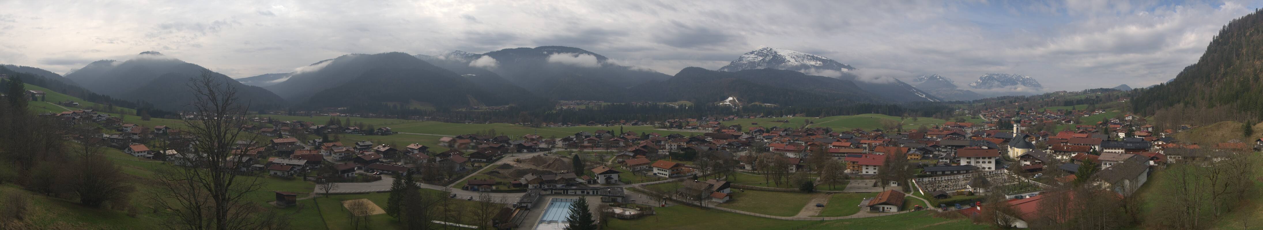 Archiv Foto Webcam Panoramablick auf das Dorf Reit im Winkl