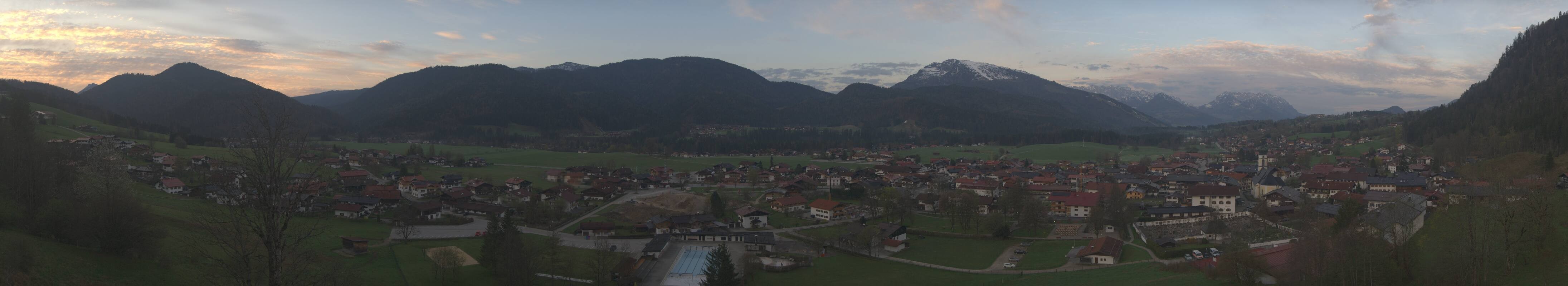 Archiv Foto Webcam Panoramablick auf das Dorf Reit im Winkl