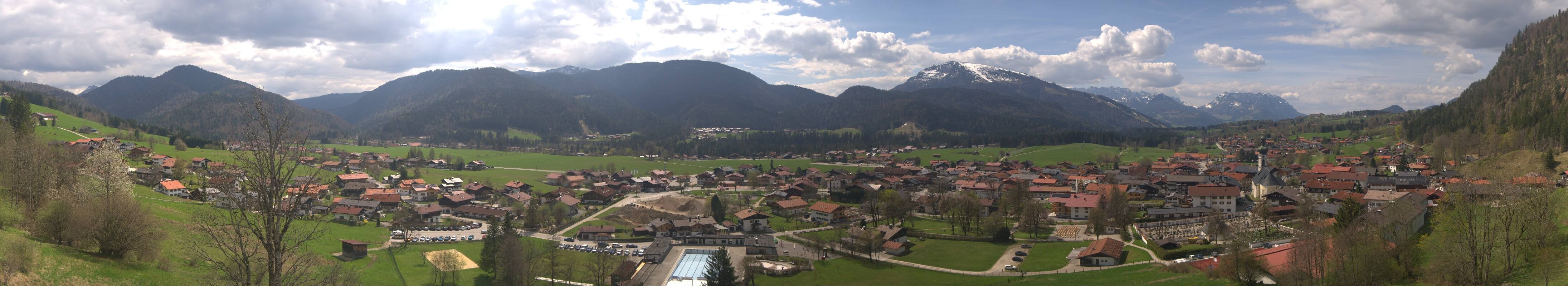 Archiv Foto Webcam Panoramablick auf das Dorf Reit im Winkl