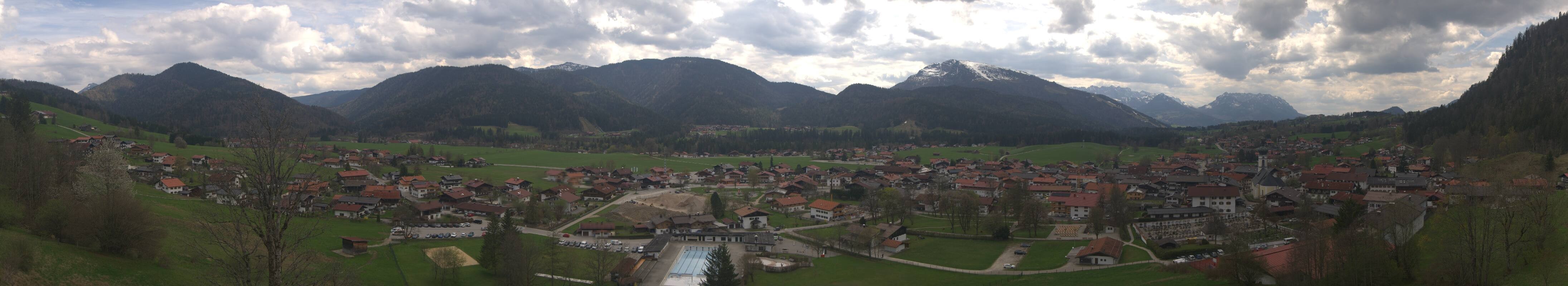 Archiv Foto Webcam Panoramablick auf das Dorf Reit im Winkl