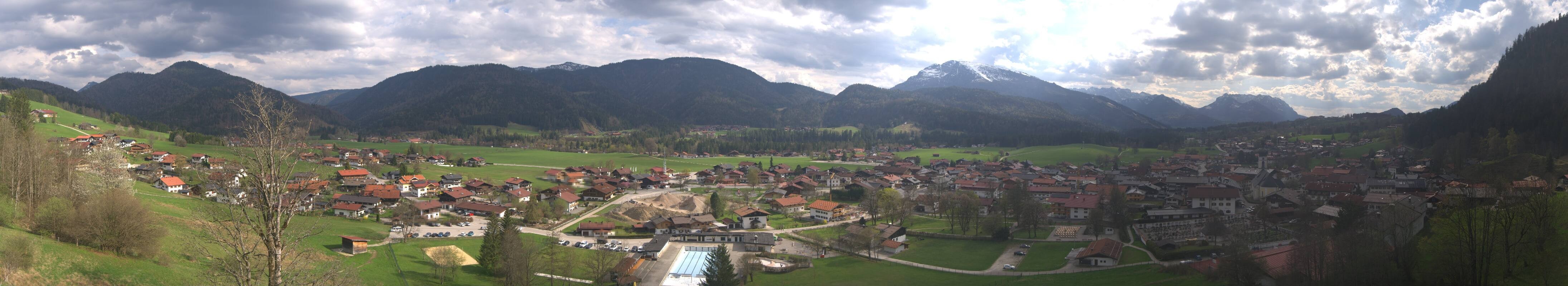 Archiv Foto Webcam Panoramablick auf das Dorf Reit im Winkl
