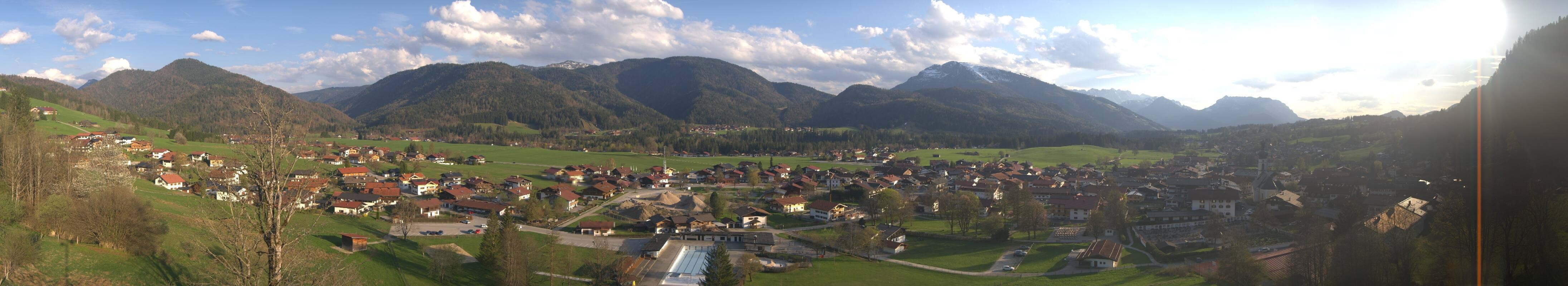 Archiv Foto Webcam Panoramablick auf das Dorf Reit im Winkl