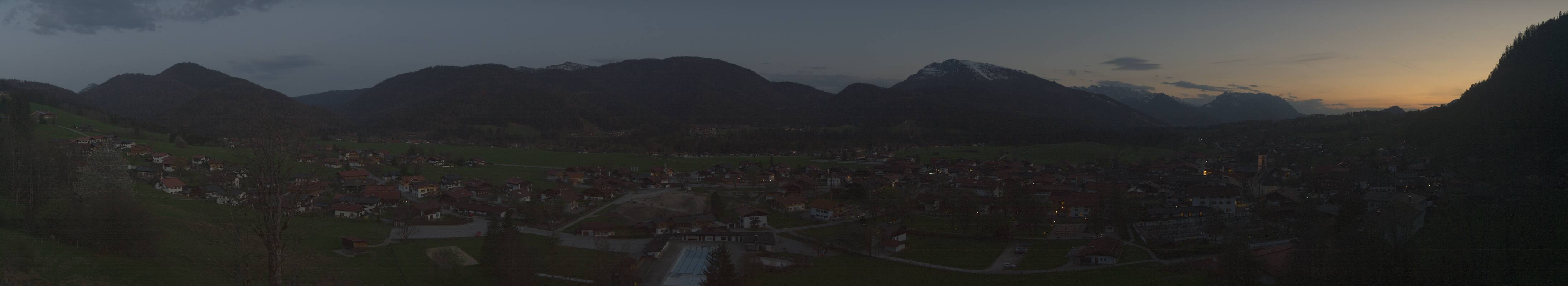 Archiv Foto Webcam Panoramablick auf das Dorf Reit im Winkl