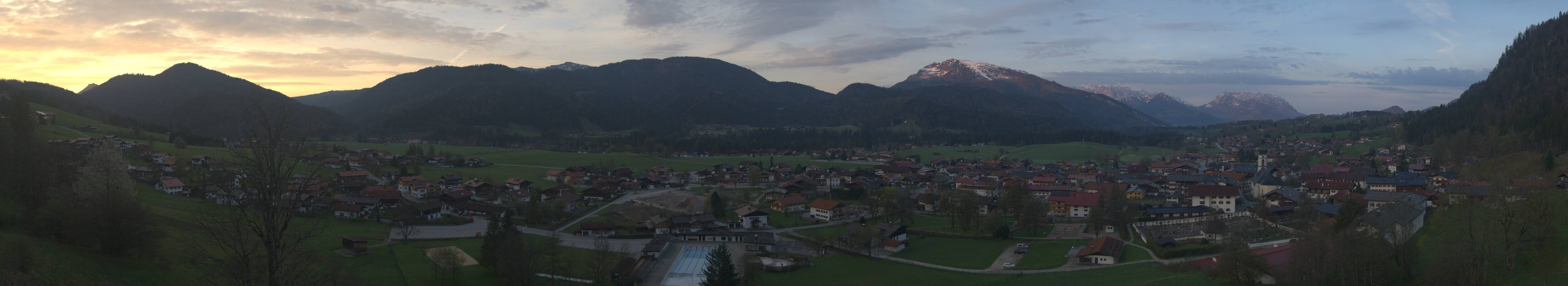 Archiv Foto Webcam Panoramablick auf das Dorf Reit im Winkl