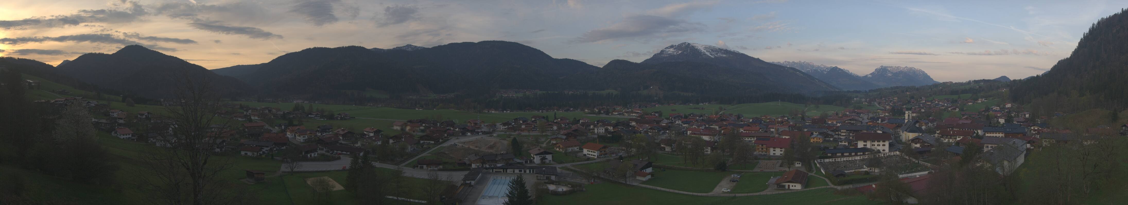 Archiv Foto Webcam Panoramablick auf das Dorf Reit im Winkl