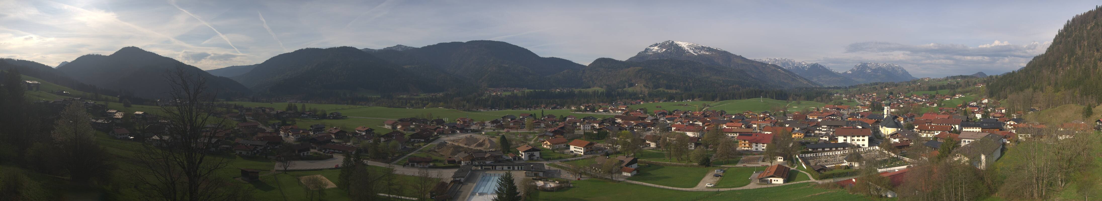 Archiv Foto Webcam Panoramablick auf das Dorf Reit im Winkl