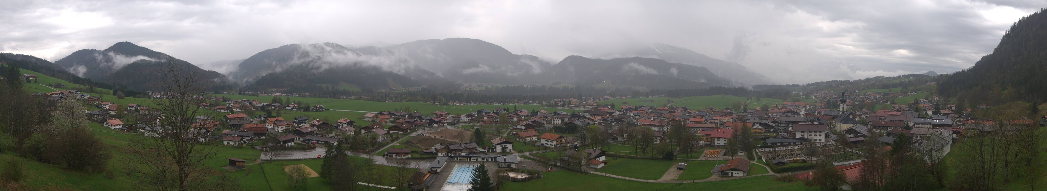 Archiv Foto Webcam Panoramablick auf das Dorf Reit im Winkl