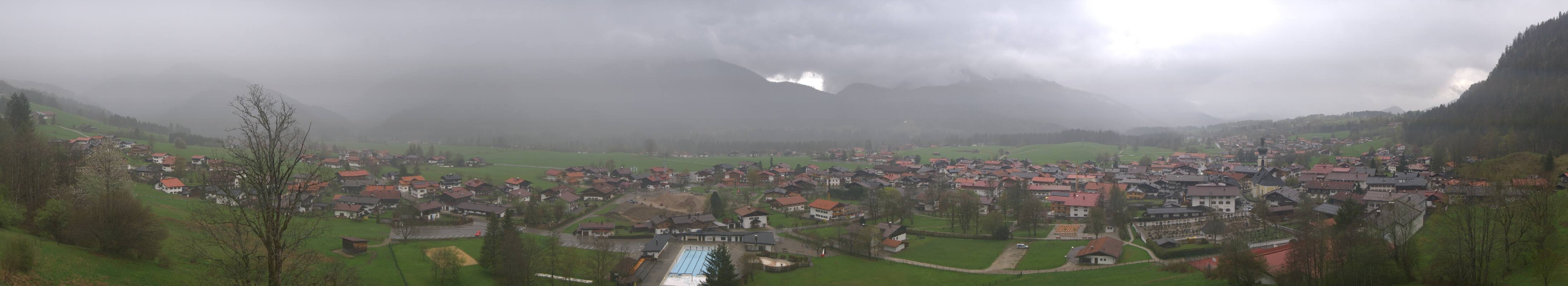 Archiv Foto Webcam Panoramablick auf das Dorf Reit im Winkl