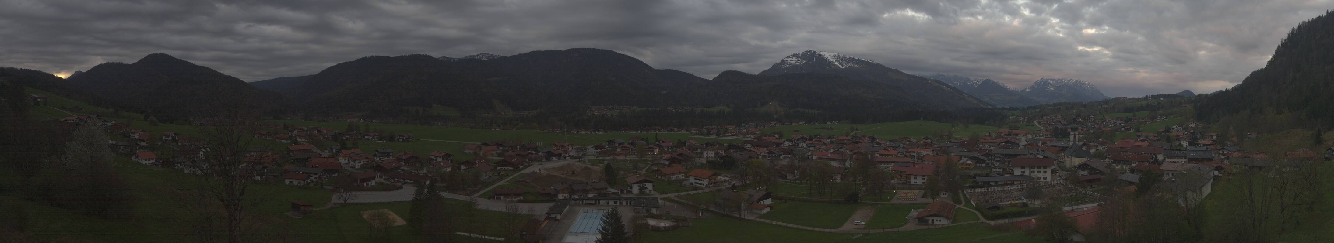 Archiv Foto Webcam Panoramablick auf das Dorf Reit im Winkl