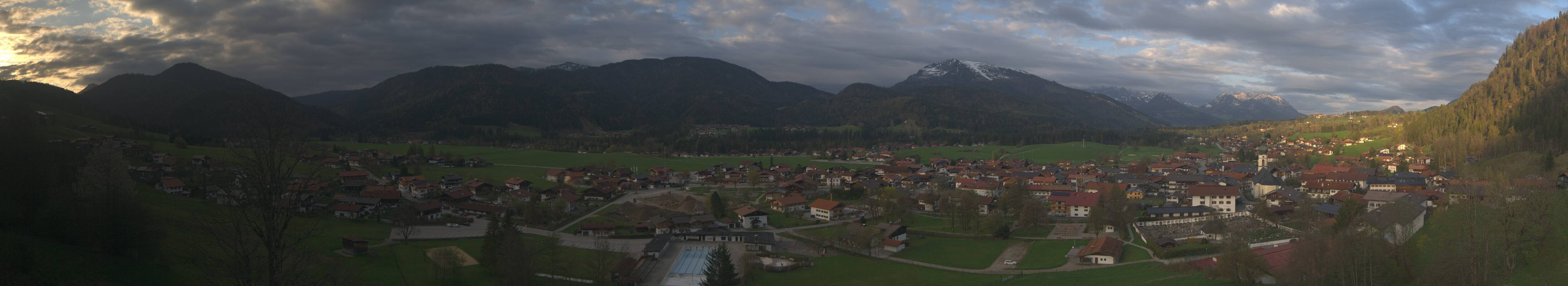 Archiv Foto Webcam Panoramablick auf das Dorf Reit im Winkl