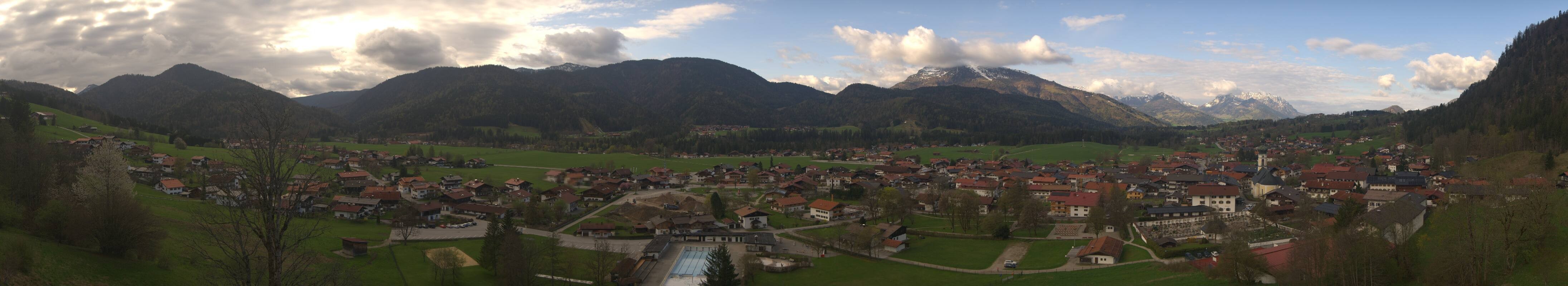 Archiv Foto Webcam Panoramablick auf das Dorf Reit im Winkl