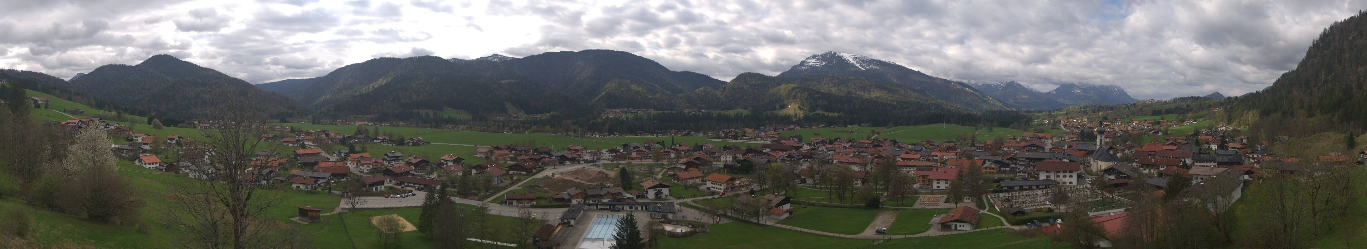 Archiv Foto Webcam Panoramablick auf das Dorf Reit im Winkl