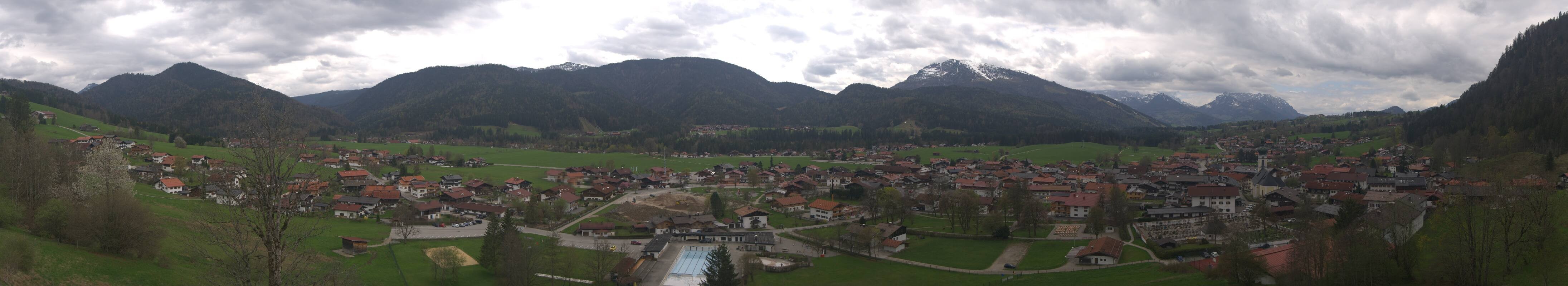 Archiv Foto Webcam Panoramablick auf das Dorf Reit im Winkl