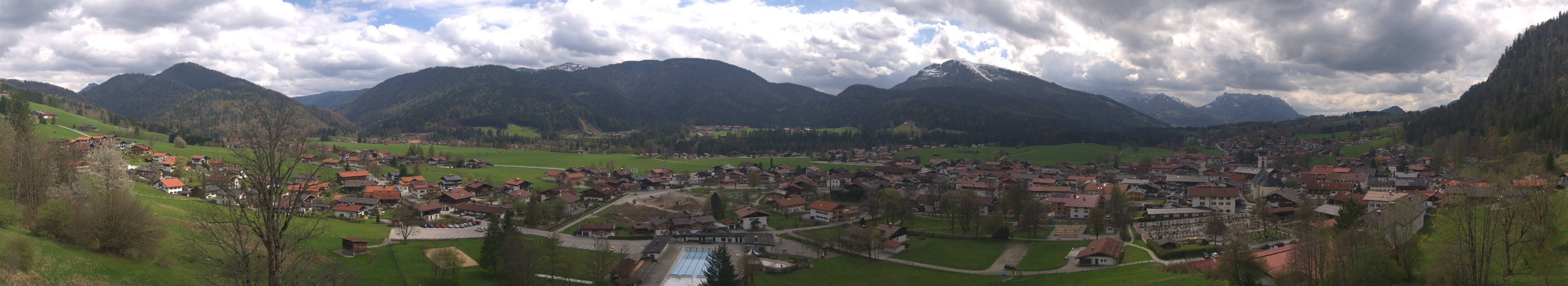 Archiv Foto Webcam Panoramablick auf das Dorf Reit im Winkl