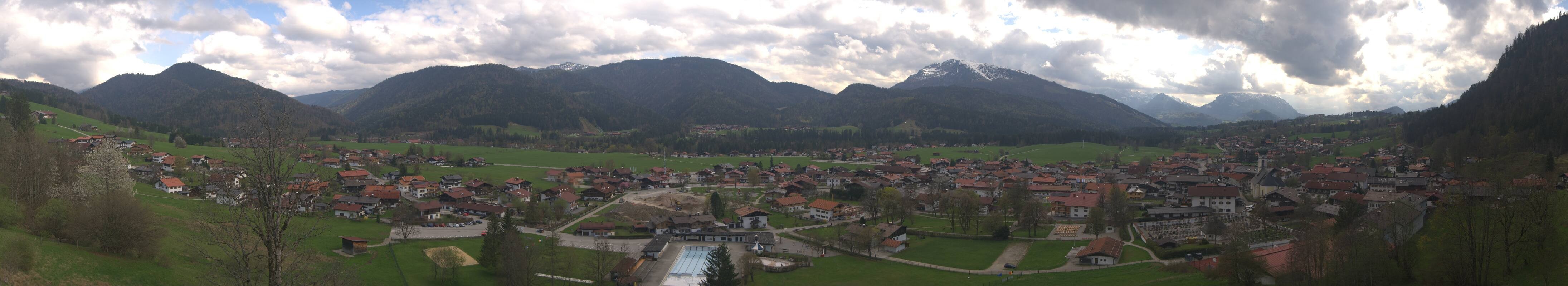 Archiv Foto Webcam Panoramablick auf das Dorf Reit im Winkl
