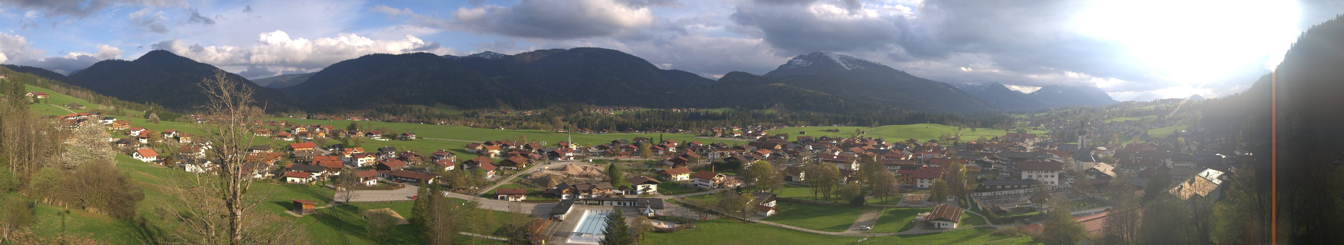 Archiv Foto Webcam Panoramablick auf das Dorf Reit im Winkl