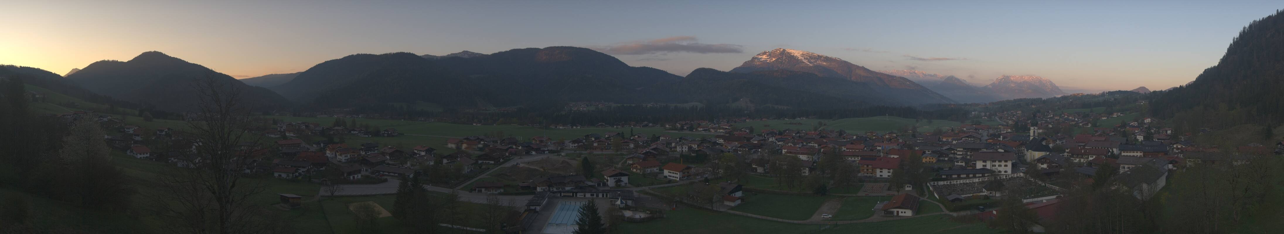 Archiv Foto Webcam Panoramablick auf das Dorf Reit im Winkl