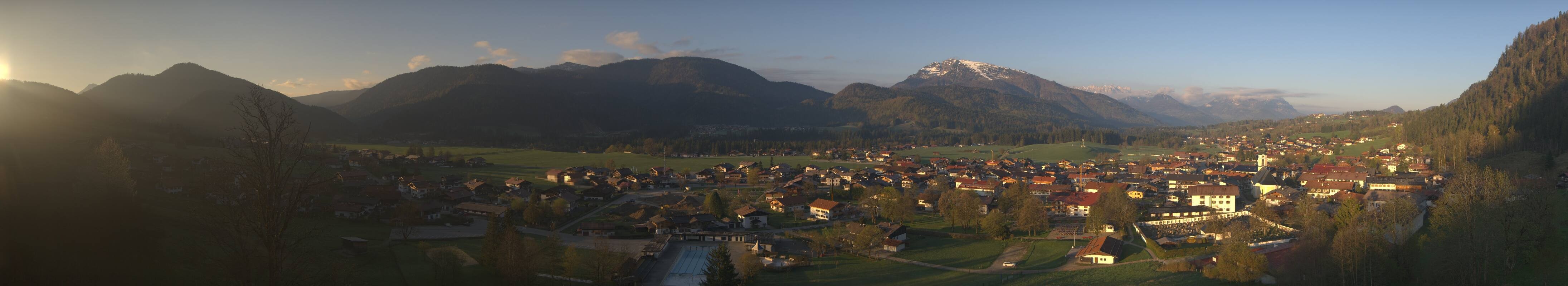 Archiv Foto Webcam Panoramablick auf das Dorf Reit im Winkl