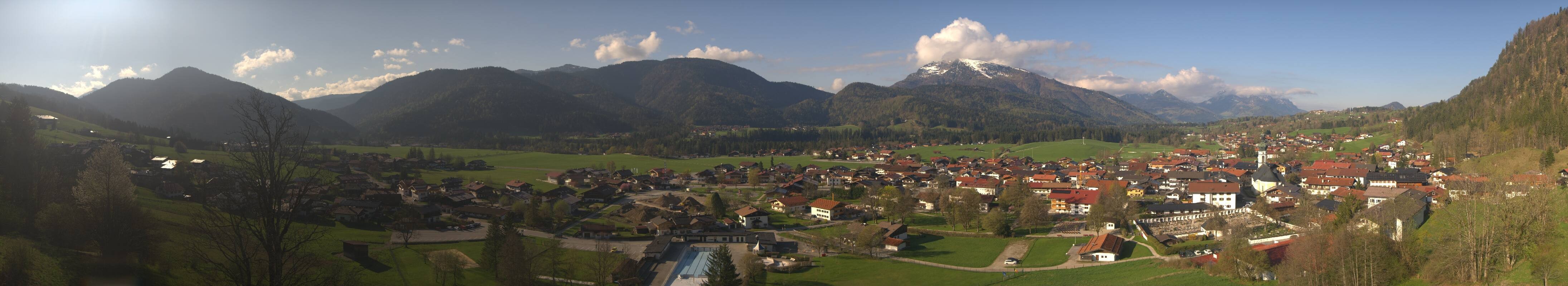 Archiv Foto Webcam Panoramablick auf das Dorf Reit im Winkl