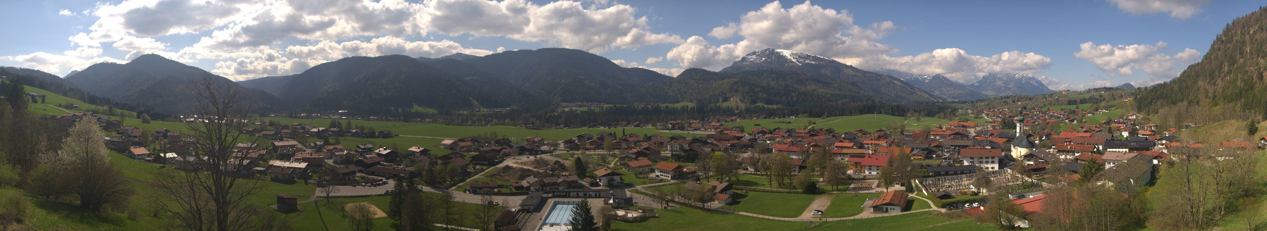 Archiv Foto Webcam Panoramablick auf das Dorf Reit im Winkl