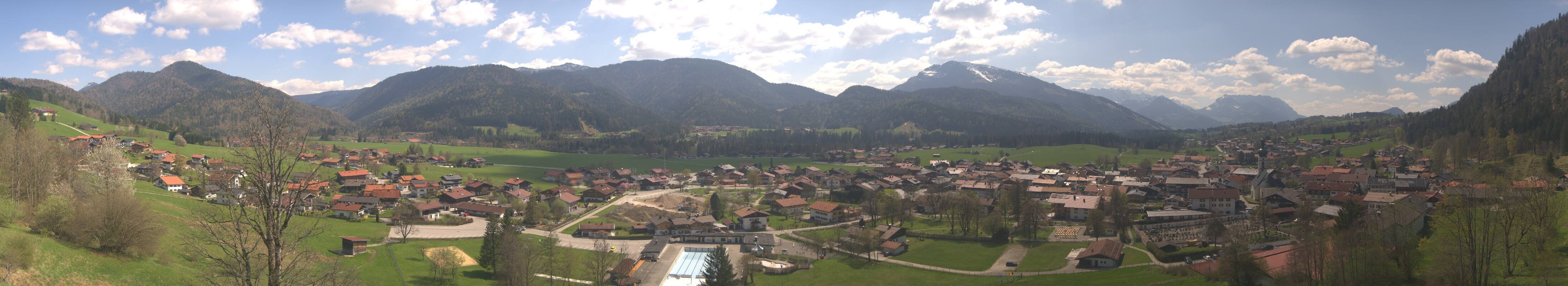 Archiv Foto Webcam Panoramablick auf das Dorf Reit im Winkl