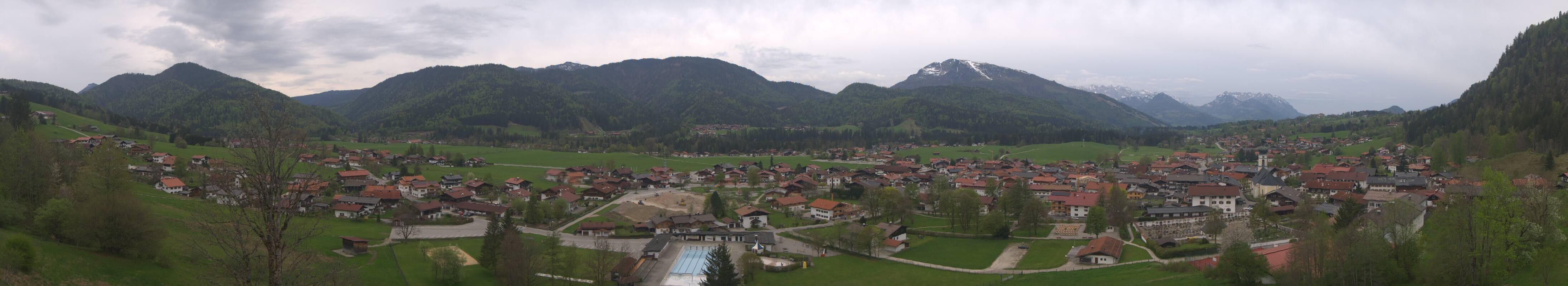 Archiv Foto Webcam Panoramablick auf das Dorf Reit im Winkl