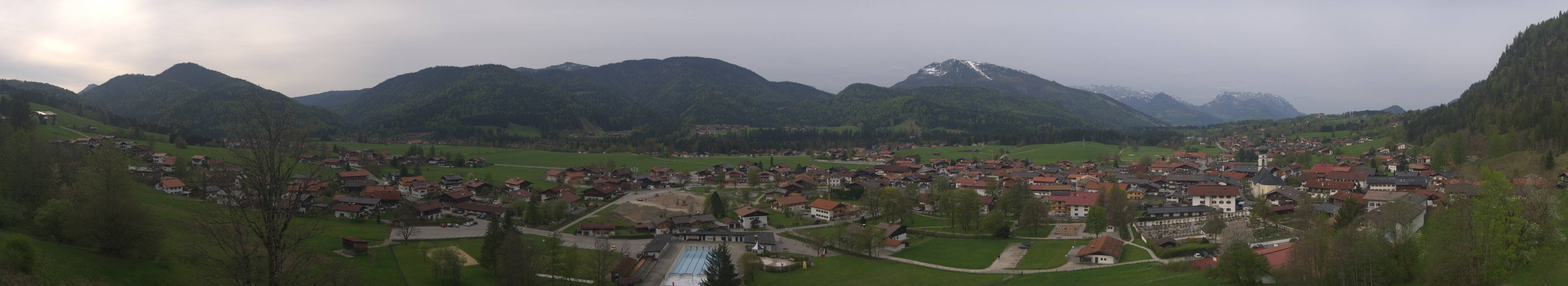 Archiv Foto Webcam Panoramablick auf das Dorf Reit im Winkl