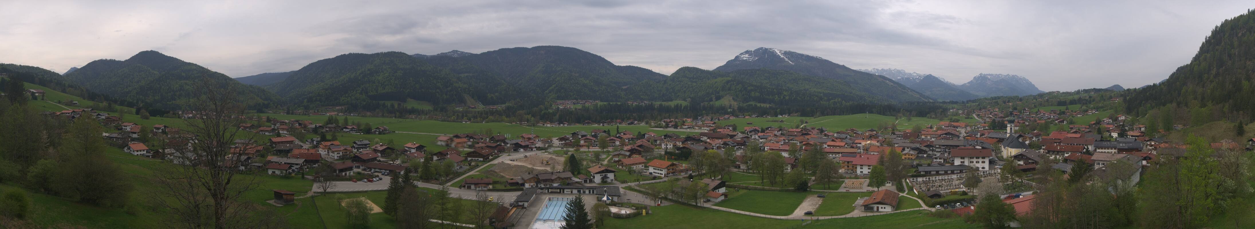 Archiv Foto Webcam Panoramablick auf das Dorf Reit im Winkl