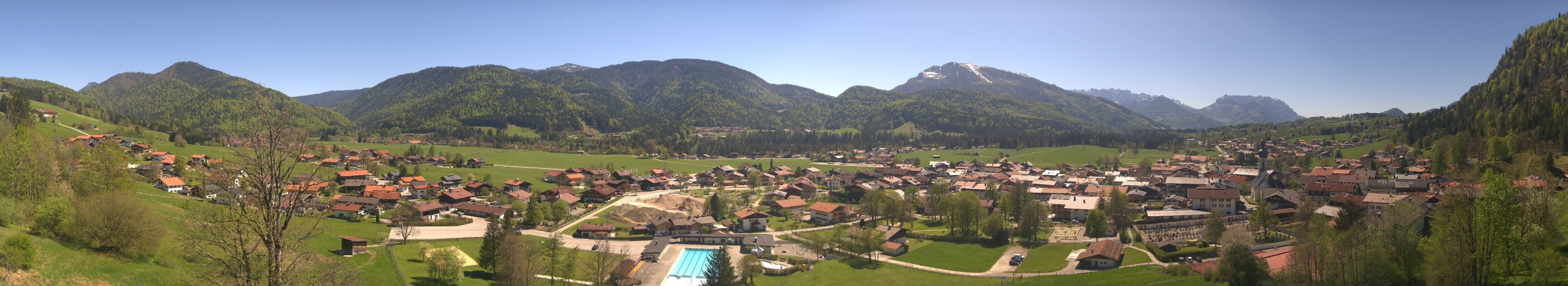 Archiv Foto Webcam Panoramablick auf das Dorf Reit im Winkl